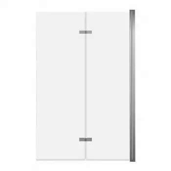 Parawan nawannowy 2-panelowy składany JEZIORAK 100cm chrom - AD Naturalnie